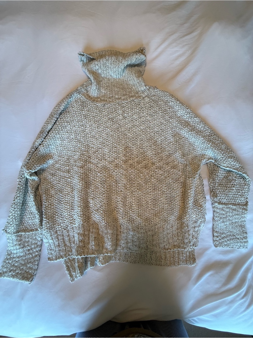 Lush Heather Gray Cowl Neck Sweater